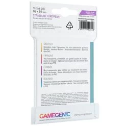Sleeves Transparents 62 X 94MM 50P -Série De Jeux 62x94x50 21