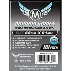 Sleeves Transparents 66 X 91MM 80P Mayday Games
