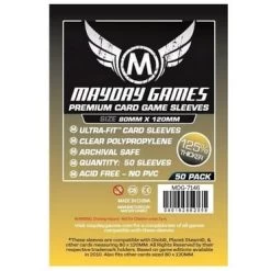 Sleeves Transparents 80 X 120MM 50P Mayday Games