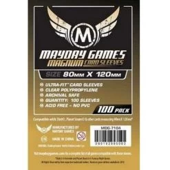Sleeves Transparents 80 X 120MM 100P Mayday Games