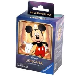 Disney Lorcana – Deck Box Mickey -Série De Jeux Deck Box Lorcana Mickey