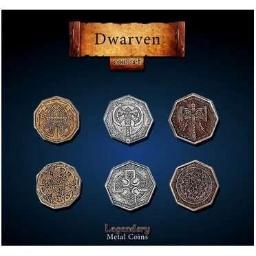 Metal Coins – Dwarven Set Legendary 3 Metal Coins – Dwarven Set Legendary