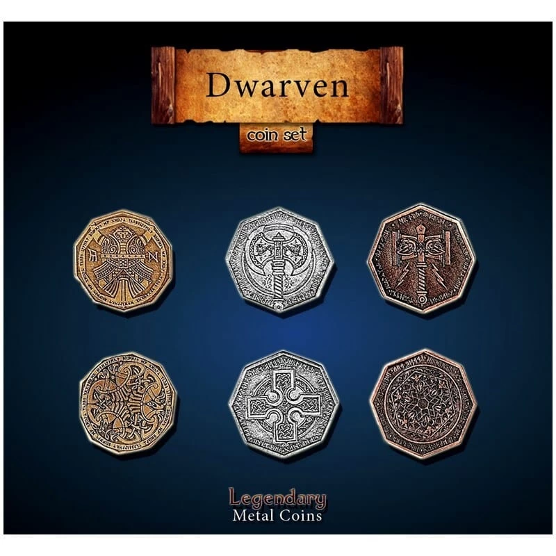 Metal Coins – Dwarven Set Legendary 4 Metal Coins – Dwarven Set Legendary – Image 2