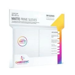 Sleeves Transparents Matte 66 X 91MM 100P Blanc