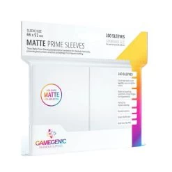 Sleeves Transparents Matte 66 X 91MM 100P Blanc -Série De Jeux Sleeves Transparents 66 x 91MM 100P Blanche Matte 1