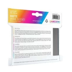 Sleeves Transparents Matte 66 X 91MM 100P Gris -Série De Jeux Sleeves Transparents 66 x 91MM 100P Gris Matte 2