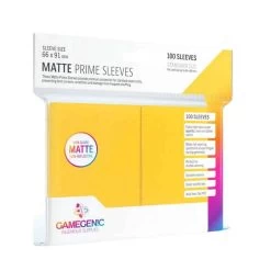 Sleeves Transparents Matte 66 X 91MM 100P Jaune -Série De Jeux Sleeves Transparents 66 x 91MM 100P Jaune Matte 1
