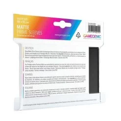 Sleeves Transparents Matte 66 X 91MM 100P Noir -Série De Jeux Sleeves Transparents 66 x 91MM 100P Noir Matte 2