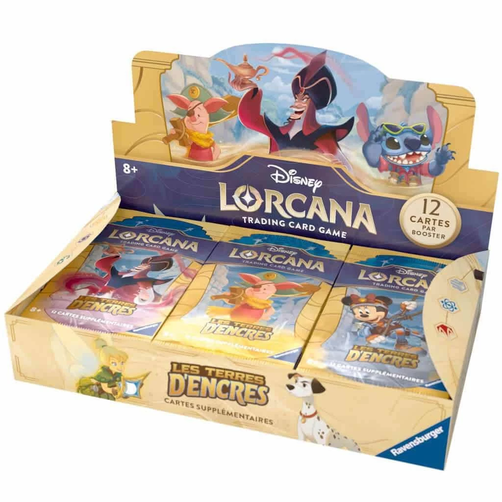Disney Lorcana – Display 24 Boosters Chapitre 3 Les Terres D’Encres 3 Disney Lorcana – Display 24 Boosters Chapitre 3 Les Terres D’Encres