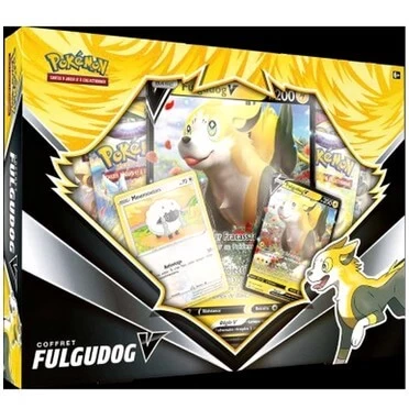 Pokémon – Coffret Fulgudog‑V 3 Pokémon – Coffret Fulgudog‑V
